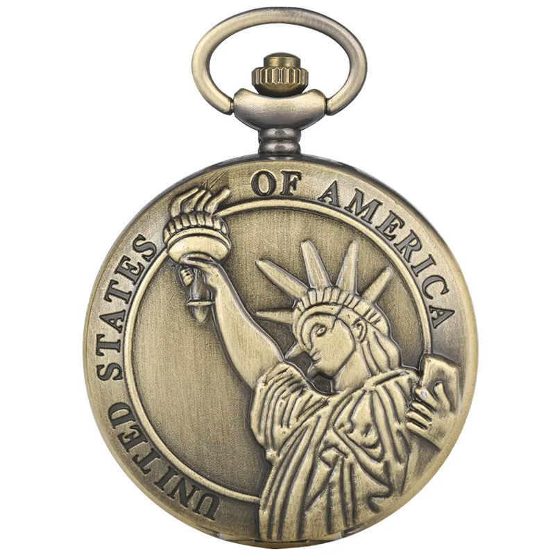 Stylish Quartz Pocket Watch Retro for Women Men Delicate Statue of Liberty Pattern Watch Durable Alloy Thin Chain Pocket Watch
Stylish Quartz Pocket Watch Retro for Women Men Delicate Statue of Liberty Pattern Watch Durable Alloy Thin Chain Pocket Watch