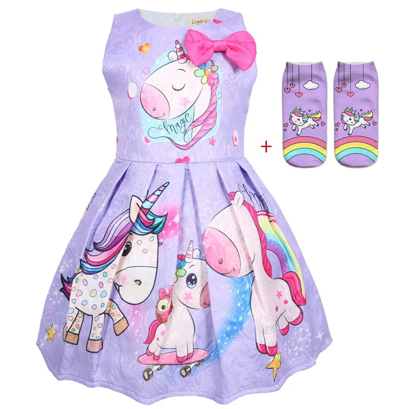 2019 Unicorn Baby Girl Princess party Costume unicorn dresses sleeveless dress+sock Infant Children lol Clothes Kid Clothing
2019 Unicorn Baby Girl Princess party Costume unicorn dresses sleeveless dress+sock Infant Children lol Clothes Kid Clothing