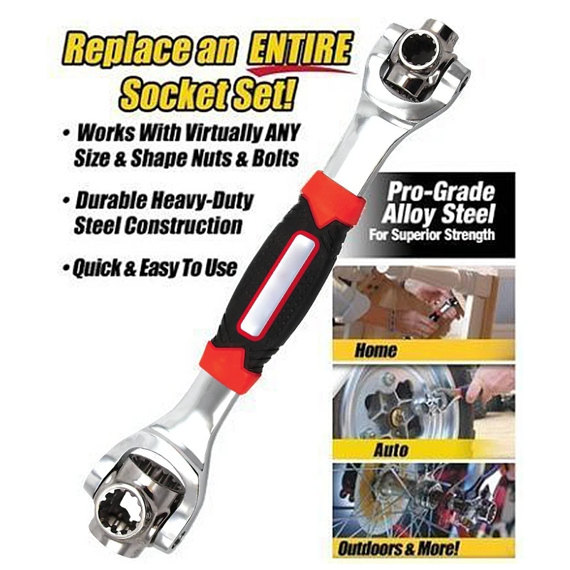 Tiger Pliers 48 in 1 Tools Socket Works with Spline Bolts Torx 360 Degree 6-Point, 12-Point, Torx, Square Universal Furniture
Tiger Pliers 48 in 1 Tools Socket Works with Spline Bolts Torx 360 Degree 6-Point, 12-Point, Torx, Square Universal Furniture