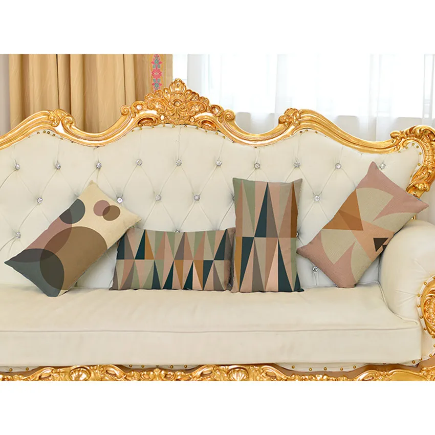 Geometric Pattern Waist Pillows Cotton Linen Cushion 30x50cm Simple Style Rectangular Pillowcase Sofa Chair Decorative Cushion
Geometric Pattern Waist Pillows Cotton Linen Cushion 30x50cm Simple Style Rectangular Pillowcase Sofa Chair Decorative Cushion