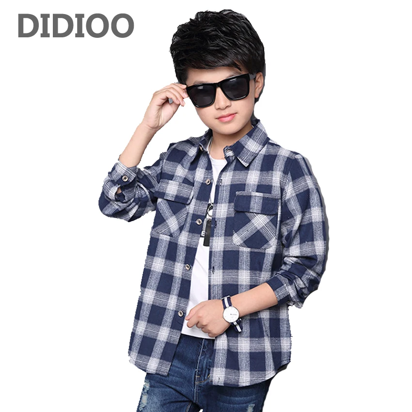 Kids Shirts for Boys Long Sleeve Plaid Tops Autumn Children Clothing Teenage Casual Blouses Plus Size Infant Shirt 9 12 14 Years
Kids Shirts for Boys Long Sleeve Plaid Tops Autumn Children Clothing Teenage Casual Blouses Plus Size Infant Shirt 9 12 14 Years