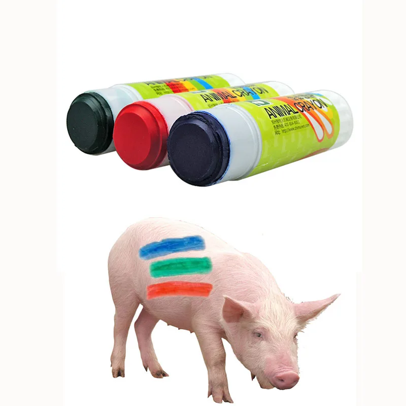 

Farm Animals Crayon Pig Cattle Cow Sheep Marker Marking Identify Pen Pet Goat Livestock Supplies Red Blue Green