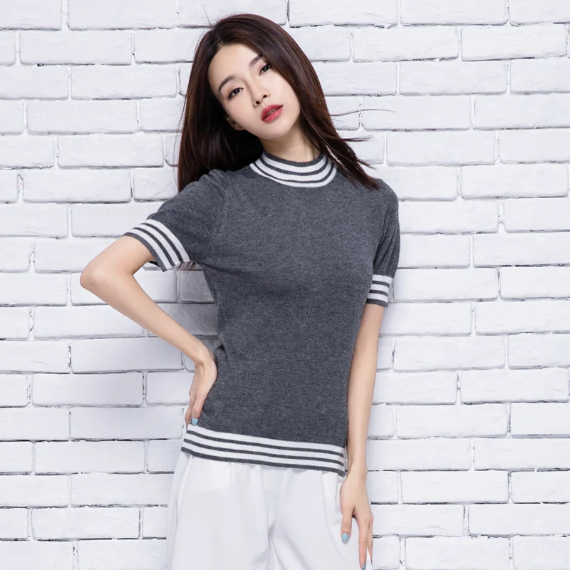 Spring/Summer Pullovers Women Cashmere Knitwear Short Sleeve Big Elastic Sweaters Female Wool Jumpers Standard Knitting Clothes
Spring/Summer Pullovers Women Cashmere Knitwear Short Sleeve Big Elastic Sweaters Female Wool Jumpers Standard Knitting Clothes
