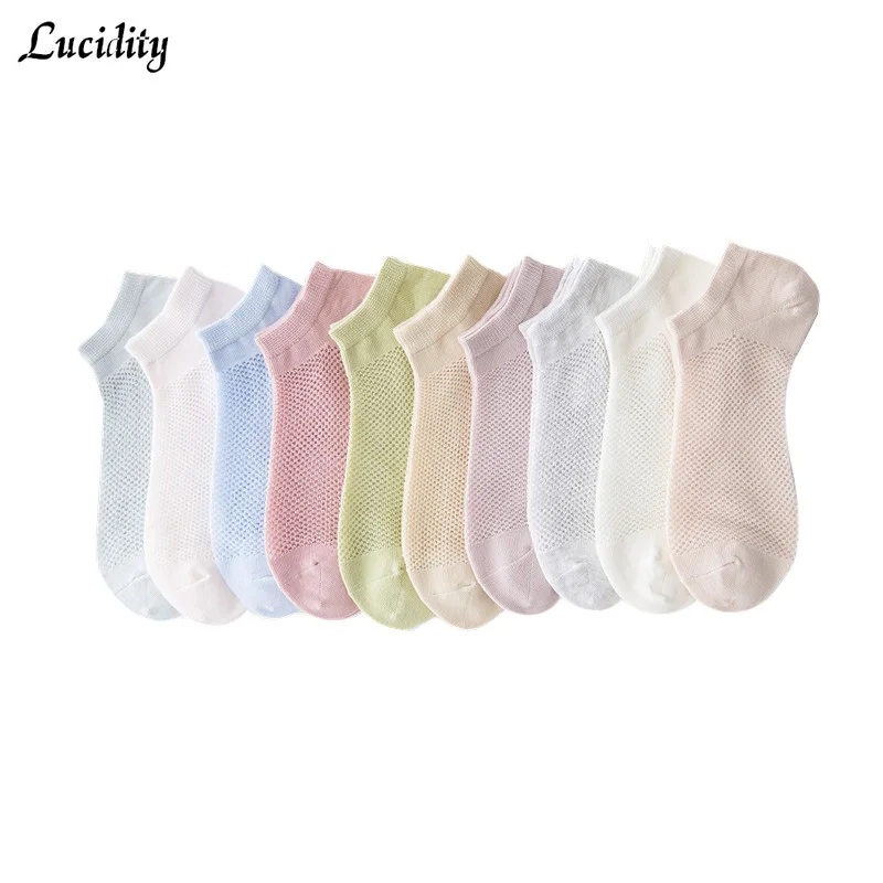 Summer Mesh Boat Socks Female Fashion Candy Color Women's Socks Cotton Breathable Short Socks Woman 4pairs/lot =8pieces
Summer Mesh Boat Socks Female Fashion Candy Color Women's Socks Cotton Breathable Short Socks Woman 4pairs/lot =8pieces