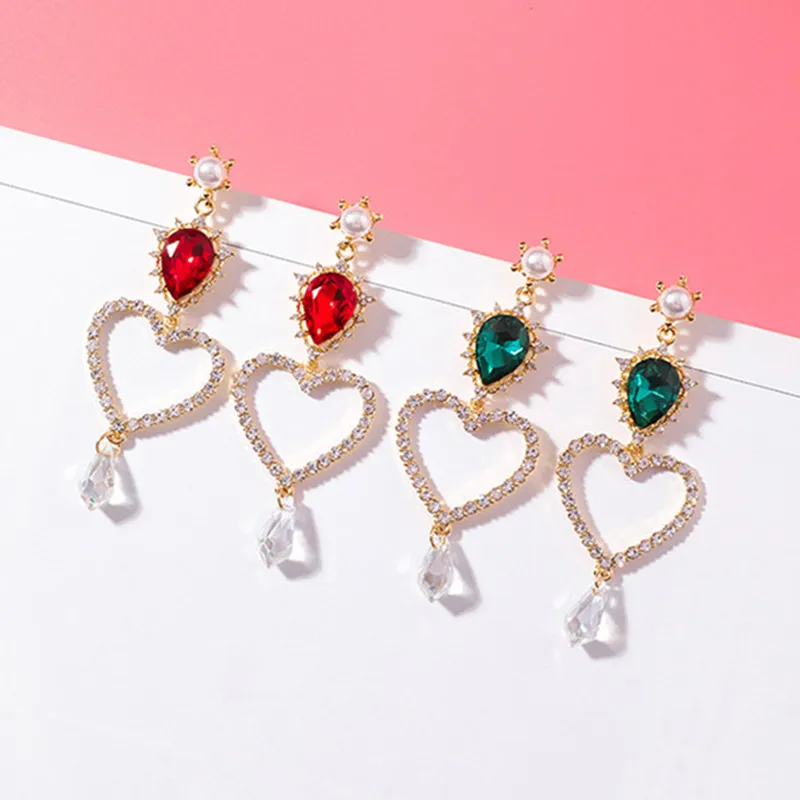2018 New Hollow Love Heart Water Drop Rhinestone Pendant Long Dangle Earrings for Girls Women Temperament Jewelry Brincos 6C2033
2018 New Hollow Love Heart Water Drop Rhinestone Pendant Long Dangle Earrings for Girls Women Temperament Jewelry Brincos 6C2033