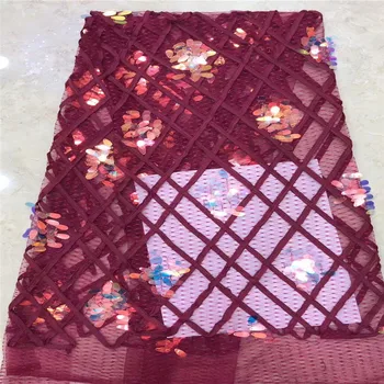 Black African Sequins Lace Fabric 2019 Embroidered Nigerian Laces Fabrics High Quality French Tulle Lace Fabric For Women red
Black African Sequins Lace Fabric 2019 Embroidered Nigerian Laces Fabrics High Quality French Tulle Lace Fabric For Women red