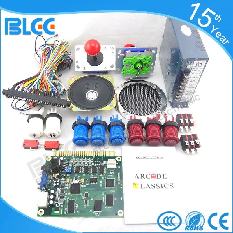 Arcade parts Bundles Kit with 60 in 1 game board Oval balltop Joystick Acceptor Microswitches Buttons To Build Up Arcade Machine
Arcade parts Bundles Kit with 60 in 1 game board Oval balltop Joystick Acceptor Microswitches Buttons To Build Up Arcade Machine