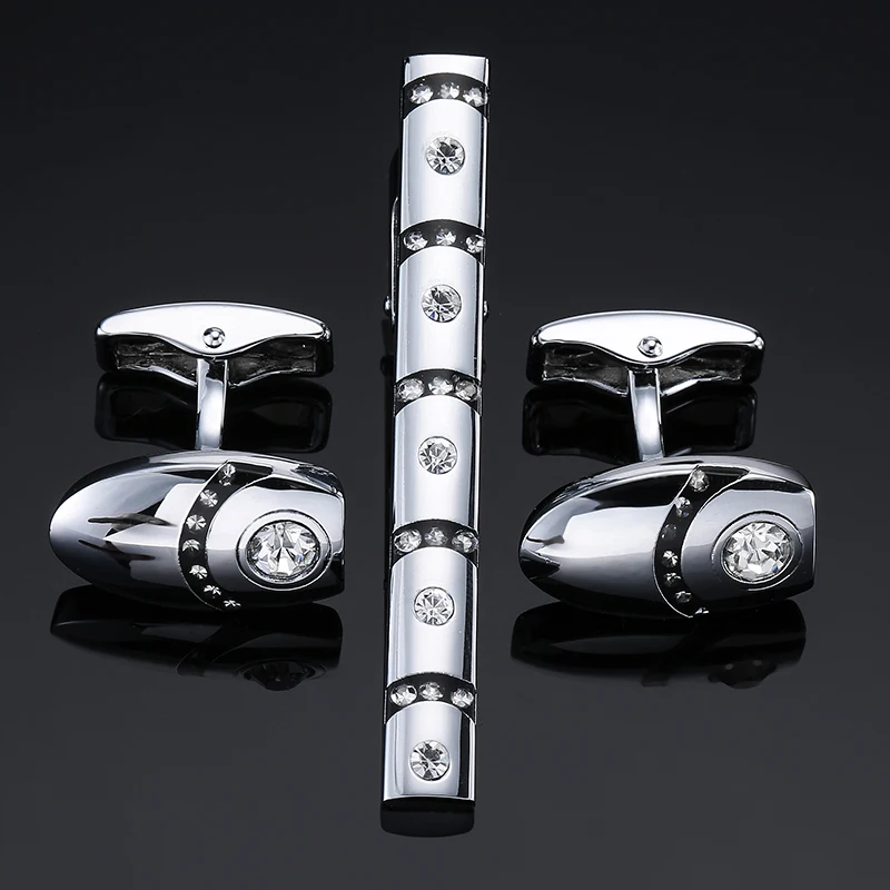 round crystal Cufflinks & Tie Clip Men French Shirt Cuff Link for Men's jewelry silvery Plating Metal Necktie Tie Bar Clasp Gift
round crystal Cufflinks & Tie Clip Men French Shirt Cuff Link for Men's jewelry silvery Plating Metal Necktie Tie Bar Clasp Gift