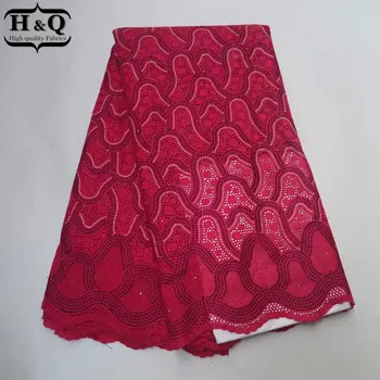 H&Q Eyelet High Quality Beaded Lace Fabric in Red Swiss Lace Embroider with Stones African Cotton Lace Fabric for Dress Clothing
H&Q Eyelet High Quality Beaded Lace Fabric in Red Swiss Lace Embroider with Stones African Cotton Lace Fabric for Dress Clothing