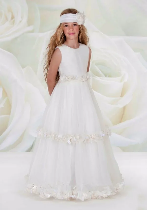 Vestidos de Primera Comunion Crew Neck Two Layers Floor Length White Dresses for First Communion Custom Communion Gowns
Vestidos de Primera Comunion Crew Neck Two Layers Floor Length White Dresses for First Communion Custom Communion Gowns