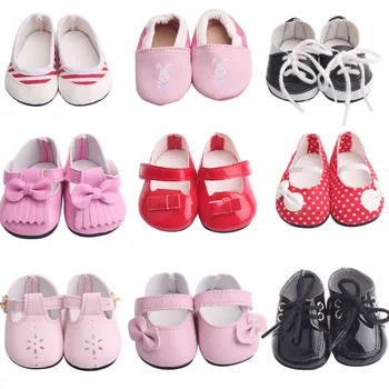 43 cm baby dolls shoes newborn Cute bow dress shoes Baby toys Black sneakers Sports Shoe fit American 18 inch Girls doll g2
43 cm baby dolls shoes newborn Cute bow dress shoes Baby toys Black sneakers Sports Shoe fit American 18 inch Girls doll g2