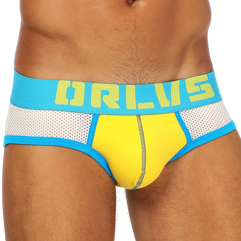 ORLVS сексуальное мужское нижнее белье Cueca Masculina Slip Мужское из хлопка бикини для