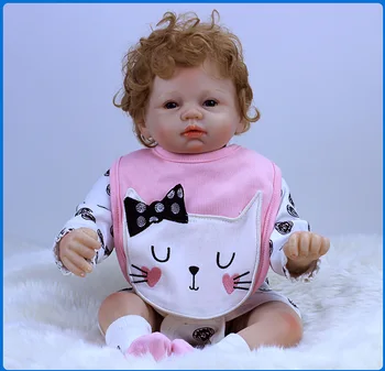 Lovely BeBe Reborn 55cm silicone Reborn dolls handmade realistic doll 22 inch silicone Reborn toys brinquedos menina gifts
Lovely BeBe Reborn 55cm silicone Reborn dolls handmade realistic doll 22 inch silicone Reborn toys brinquedos menina gifts