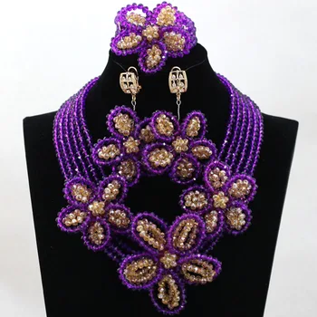 Handmade! Gold Mix Purple Traditional Wedding Beads Jewelry Set Flower Crystal Statement Necklace Set Free Shipping HX830
Handmade! Gold Mix Purple Traditional Wedding Beads Jewelry Set Flower Crystal Statement Necklace Set Free Shipping HX830