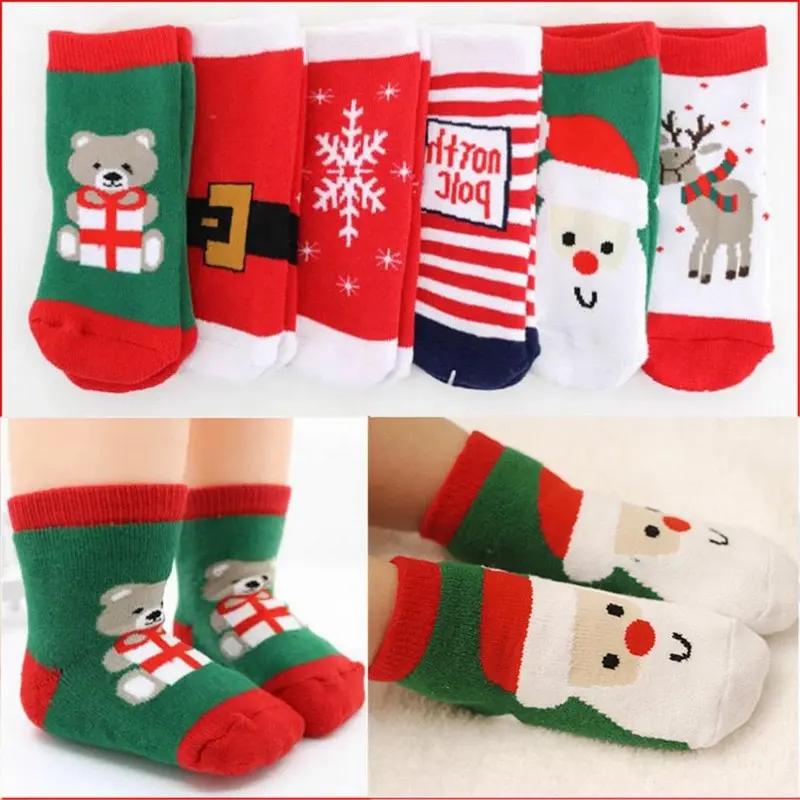 2Pcs/Pair Christmas Kids Warm Slipper Socks Snowflake Deer Santa Claus Bear Printed Cotton Baby Xmas Gift Cute Jacquard Socks
2Pcs/Pair Christmas Kids Warm Slipper Socks Snowflake Deer Santa Claus Bear Printed Cotton Baby Xmas Gift Cute Jacquard Socks