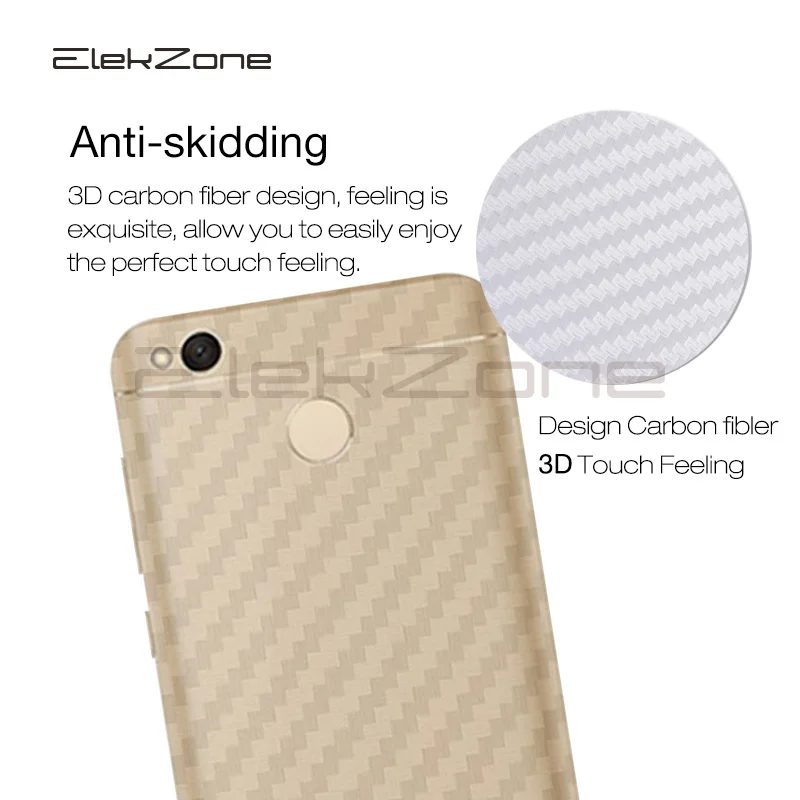 For Xiaomi Redmi Note5 Pro 5Plus 4X 6A S2 5A Carbon Fiber Protective Film 3Pcs For Redmi 5A 5 6A 4X S2 Back Cover Protector (5)