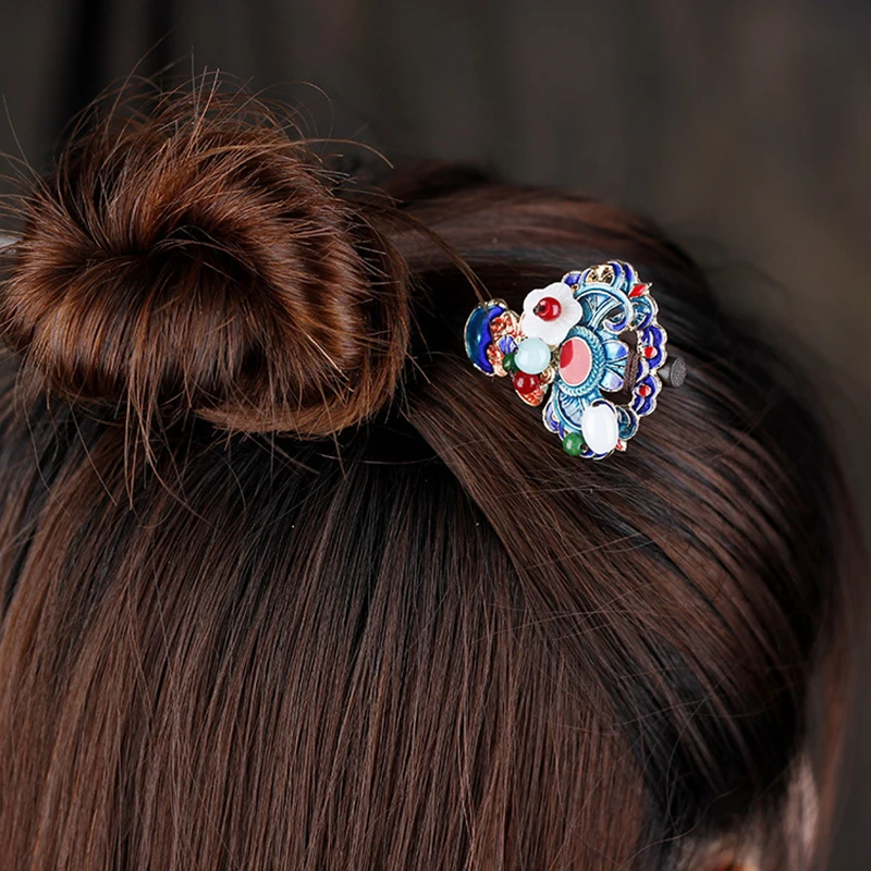 Ethnic Peking Opera Hair Stick Vintage Chinese Style Cloisonne Hairpins Headpiece Women Hair Accessories Jewelry
Ethnic Peking Opera Hair Stick Vintage Chinese Style Cloisonne Hairpins Headpiece Women Hair Accessories Jewelry
