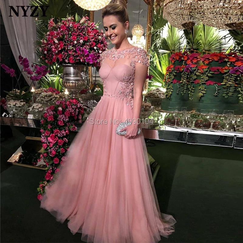 NYZY E114 Cap Sleeve Crystal Dress Luxury Evening Dress 2019 Formal Dress Pink Robe Soiree vestidos de festa
NYZY E114 Cap Sleeve Crystal Dress Luxury Evening Dress 2019 Formal Dress Pink Robe Soiree vestidos de festa