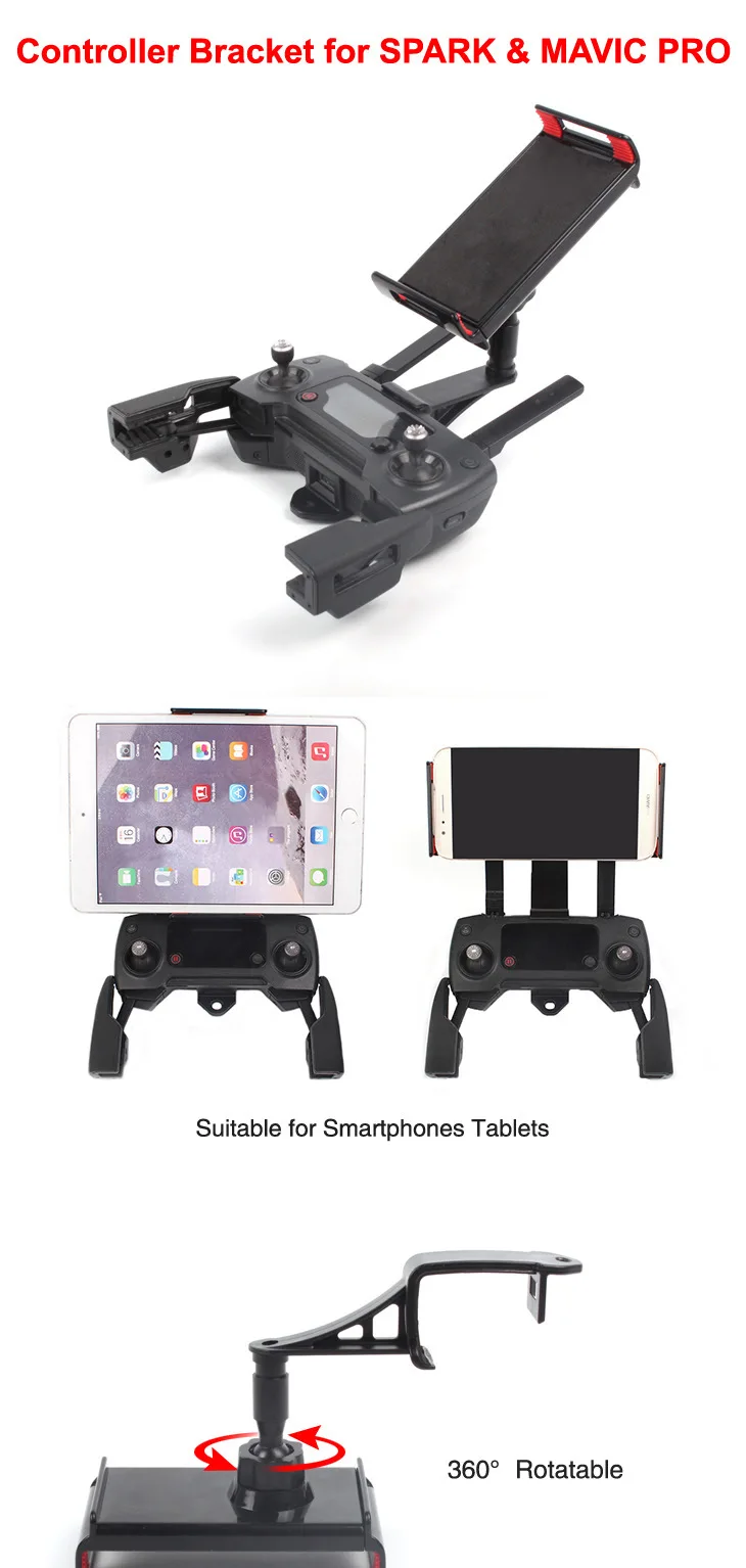 Sunnylife Foldable Phone Tablet Bracket Mount Clip For Mavic Mini