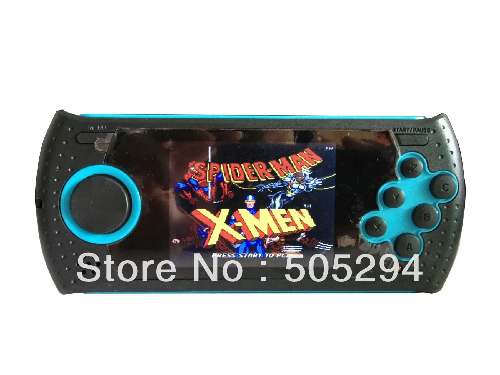 Image Free Shipment 2.8   LCD  Classic SEGA Arcade Ultimate Handheld Console   100 Games Pre with SUPER MARIO BRO  SONIC  Black+Blue