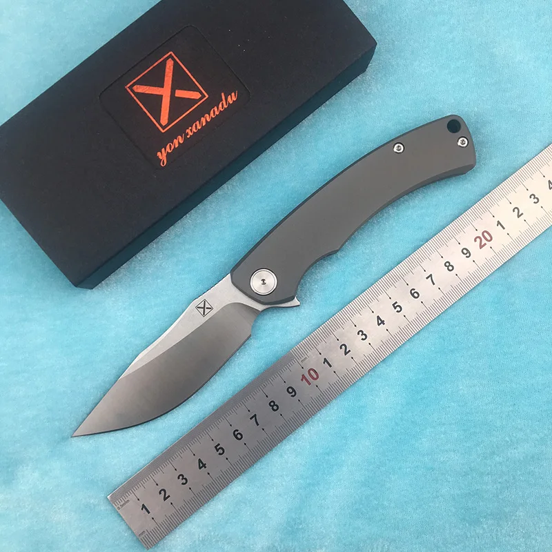 LEMIFSHE YX-650 Flipper Folding Knife Titanium Alloy Handle D2 Blade Ceramic Bearing Hunting Camping EDC Survival Tool
LEMIFSHE YX-650 Flipper Folding Knife Titanium Alloy Handle D2 Blade Ceramic Bearing Hunting Camping EDC Survival Tool