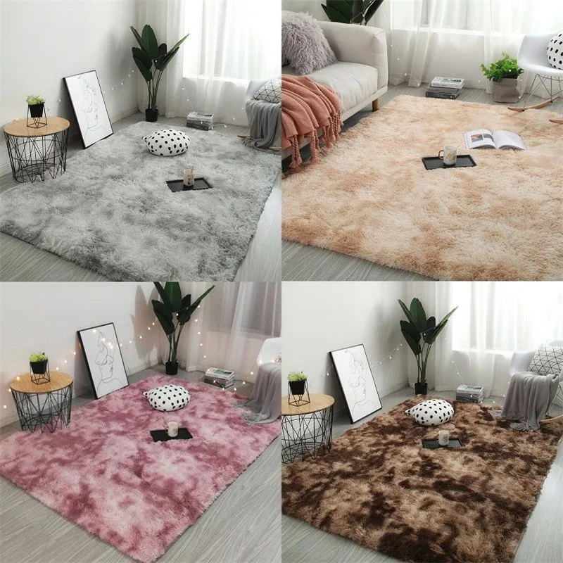Mottled tie dyed gradient carpet living room long hair washable blanket encryption thickening mat soft and comfortable rug
Mottled tie dyed gradient carpet living room long hair washable blanket encryption thickening mat soft and comfortable rug