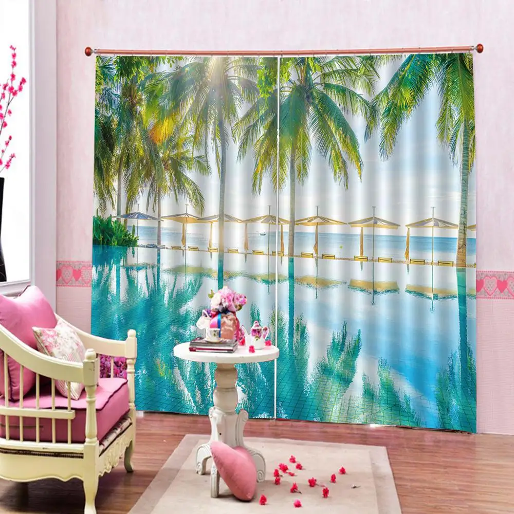 beach curtains 3D Curtain Luxury Blackout Window Curtain Living Room Blackout curtain
beach curtains 3D Curtain Luxury Blackout Window Curtain Living Room Blackout curtain