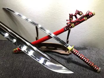 Full Tang T1095 High Carbon Steel Clay Tempered Blade Sharp For Battle Cut Bamboo Fully Functional Japanese Samurai Sword Katan
Full Tang T1095 High Carbon Steel Clay Tempered Blade Sharp For Battle Cut Bamboo Fully Functional Japanese Samurai Sword Katan