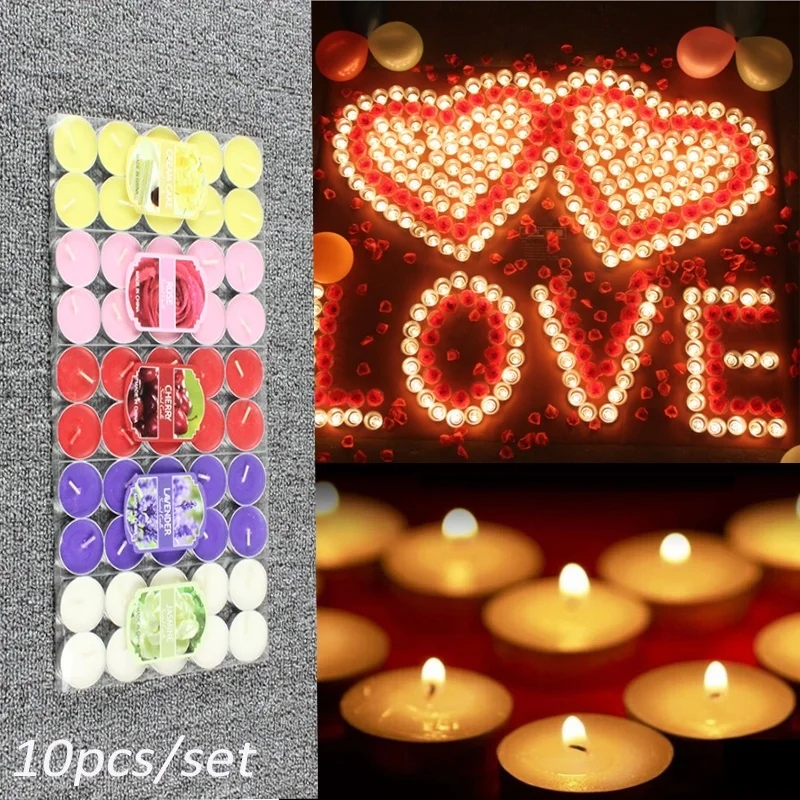 10pcs / Set Romantic Aromatherapy Oil Candles Smokeless Tea Lights Aroma Candle for Home Party Wedding Decoration
10pcs / Set Romantic Aromatherapy Oil Candles Smokeless Tea Lights Aroma Candle for Home Party Wedding Decoration