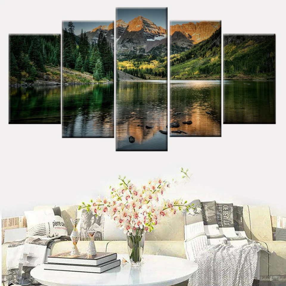 Canvas modular home decor frame 5 panel Colorado Ozero mountain painting modern living room Nordic poster wall art picture
Canvas modular home decor frame 5 panel Colorado Ozero mountain painting modern living room Nordic poster wall art picture