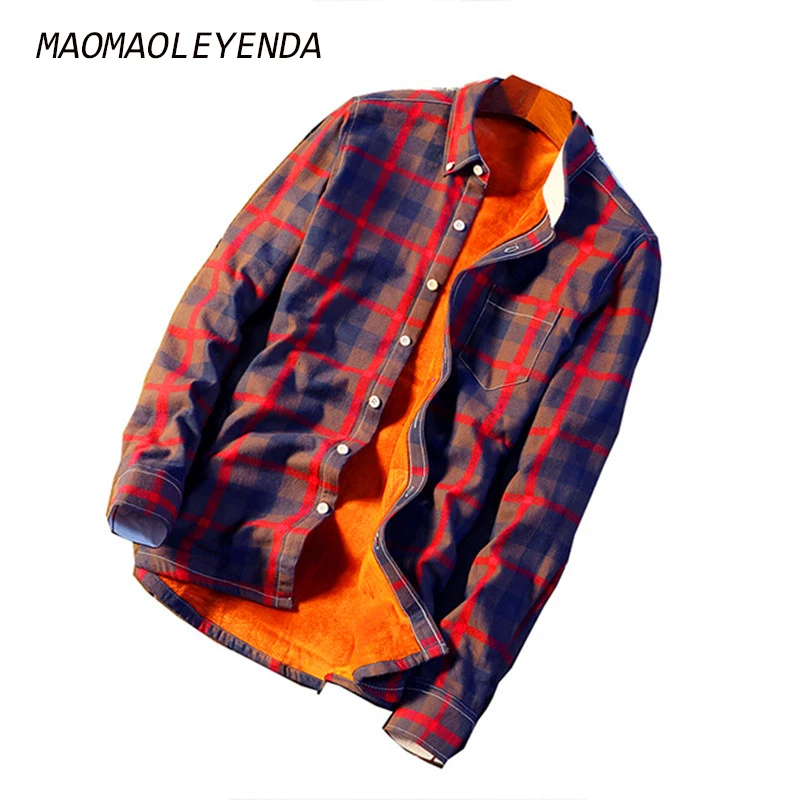 Maomaoleyenda men's warm shirt 2018 autumn and winter thick cashmere cardigan shirt casual camisa masculina men's Plaid Shirt
Maomaoleyenda men's warm shirt 2018 autumn and winter thick cashmere cardigan shirt casual camisa masculina men's Plaid Shirt