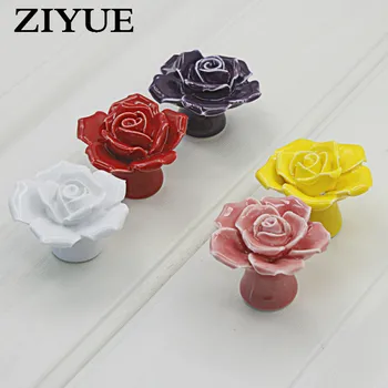 2PCS/LOT Free Shipping Classical Rose Ceramics Drawer Knob Cabinet Cupboard Dresser kitchen Door Pull Handle Decoration
2PCS/LOT Free Shipping Classical Rose Ceramics Drawer Knob Cabinet Cupboard Dresser kitchen Door Pull Handle Decoration