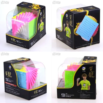 Zhisheng Yuxin Huanglong 9x9x9 Magico Cubo 9x9 Cube Magic Puzzle Professional Cube 9*9 Stickerless Black Toys For Children