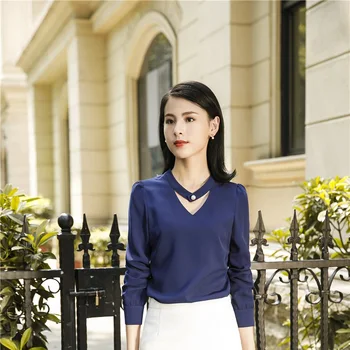 Fashion Styles Long Sleeve Navy Blue 2019 Spring Fall Women Blouses Shirts Female Blouse Tops Ladies Office Clothes Plus Size
Fashion Styles Long Sleeve Navy Blue 2019 Spring Fall Women Blouses Shirts Female Blouse Tops Ladies Office Clothes Plus Size