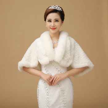 Winter thick warm bride wedding dress pearl faux fur shawl white wedding shawls and hijabs AS-37
Winter thick warm bride wedding dress pearl faux fur shawl white wedding shawls and hijabs AS-37