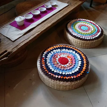 Southeast Asian handmade pleated patchwork round lotus Colorful Sunflower Exquisite Sofa seat Cushion Ethnic Stylish cushion
Southeast Asian handmade pleated patchwork round lotus Colorful Sunflower Exquisite Sofa seat Cushion Ethnic Stylish cushion