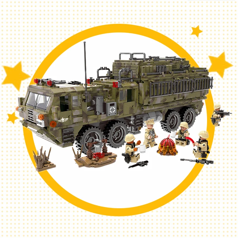 1377pcs Heavy duty truck Military German King Tiger Tank Building Block Compatible Legoingly Army WW2 soldier brick children Toy
1377pcs Heavy duty truck Military German King Tiger Tank Building Block Compatible Legoingly Army WW2 soldier brick children Toy