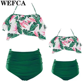 Family Matching Swimsuit Mother Daughter Swimming Wear Outfit Mommy Kids Beach Bikini Clothing Mama Girl Swimwear Clothes 3Color
Family Matching Swimsuit Mother Daughter Swimming Wear Outfit Mommy Kids Beach Bikini Clothing Mama Girl Swimwear Clothes 3Color