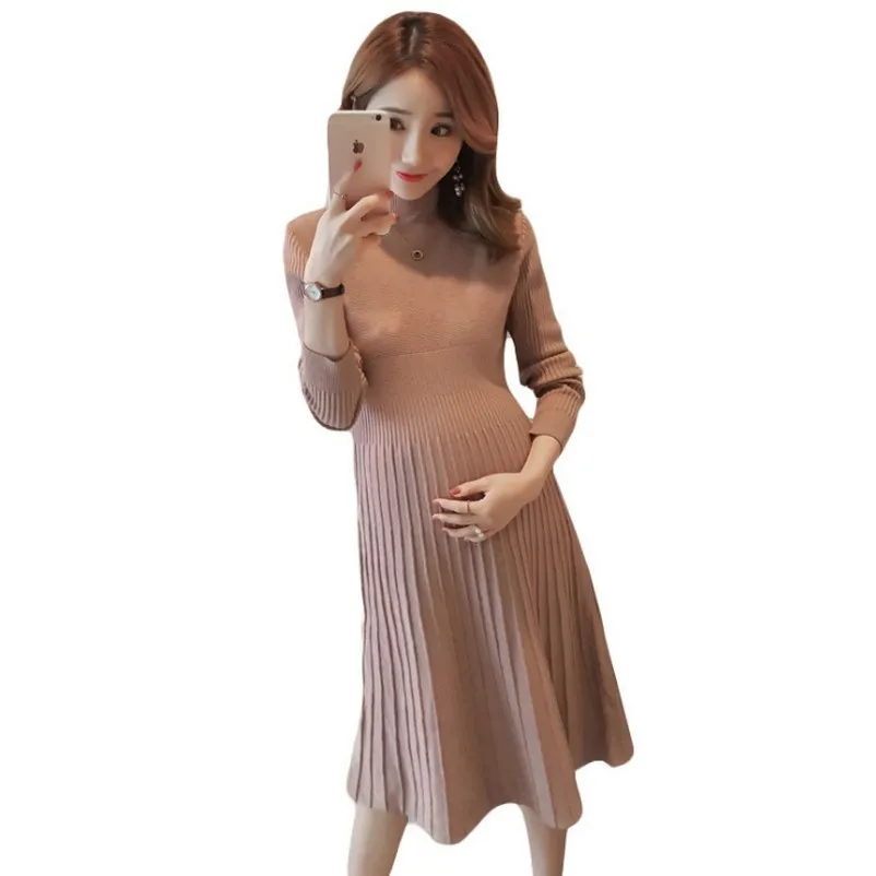 Autumn Winter Maternity Sweater Dress Elastic Slimming Knitted Dress New Fashion Pregnancy Clothes For Pregnant Women Dress
Autumn Winter Maternity Sweater Dress Elastic Slimming Knitted Dress New Fashion Pregnancy Clothes For Pregnant Women Dress