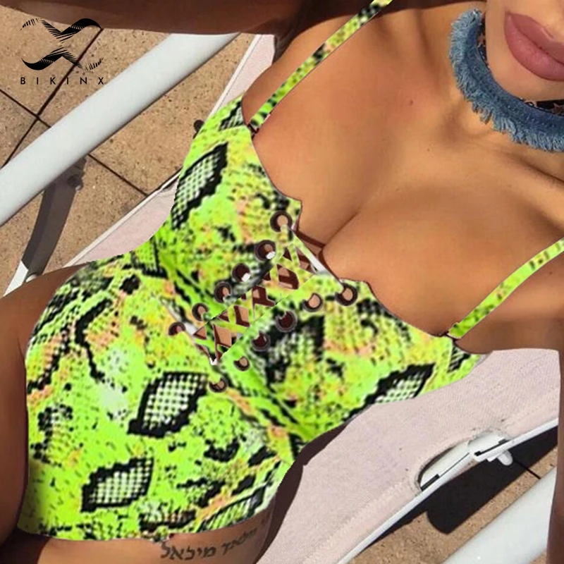 Bikinx Leopard printed one piece suit High cut swimsuit female bathers Push up swimwear women 2019 new Bandage bikini beach wear
Bikinx Leopard printed one piece suit High cut swimsuit female bathers Push up swimwear women 2019 new Bandage bikini beach wear