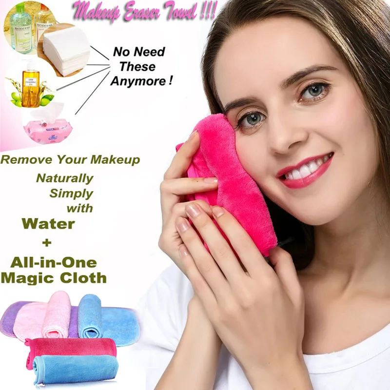 40*17cm Microfiber Makeup Remover Reusable Makeup Eraser Towel Remover Wipes No Need Cleansing Oil
40*17cm Microfiber Makeup Remover Reusable Makeup Eraser Towel Remover Wipes No Need Cleansing Oil