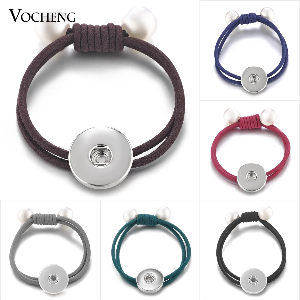 Vocheng Ginger Snap Jewelry Simulated pearl Ponytail Holder Elastic Hair Bands 6 Colors for 18mm Button Charms NN-554
Vocheng Ginger Snap Jewelry Simulated pearl Ponytail Holder Elastic Hair Bands 6 Colors for 18mm Button Charms NN-554
