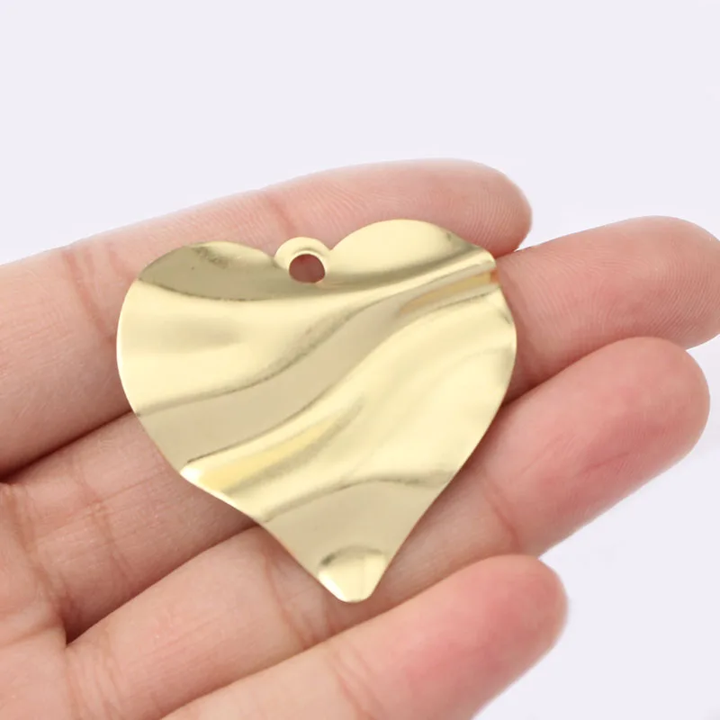 10pcs Raw Brass Pleated Corrugated Heart Charm Pendant For DIY Jewelry Necklace Making Finding
10pcs Raw Brass Pleated Corrugated Heart Charm Pendant For DIY Jewelry Necklace Making Finding