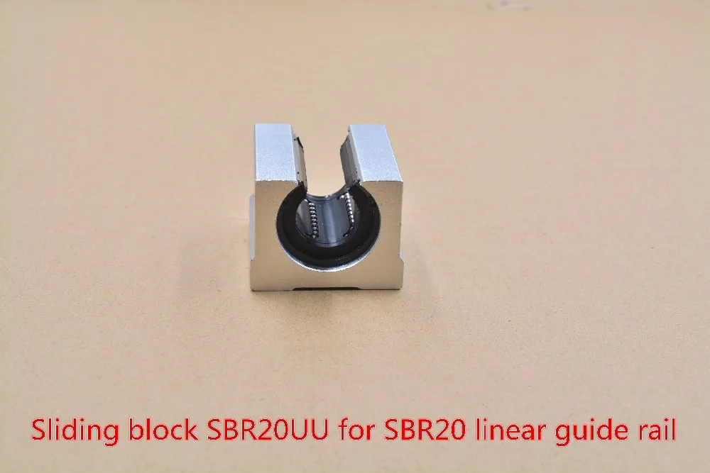 SBR20UU aluminum block 20mm Linear motion ball bearing slide block match use SBR20 20mm linear guide rail 1pcs
SBR20UU aluminum block 20mm Linear motion ball bearing slide block match use SBR20 20mm linear guide rail 1pcs