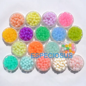 100pcs DIY Bracelet Accessories Children Gift Handcraft Department 18 Color 8MM Round Shape Acrylic Jelly Beads Jewelry Findings
100pcs DIY Bracelet Accessories Children Gift Handcraft Department 18 Color 8MM Round Shape Acrylic Jelly Beads Jewelry Findings