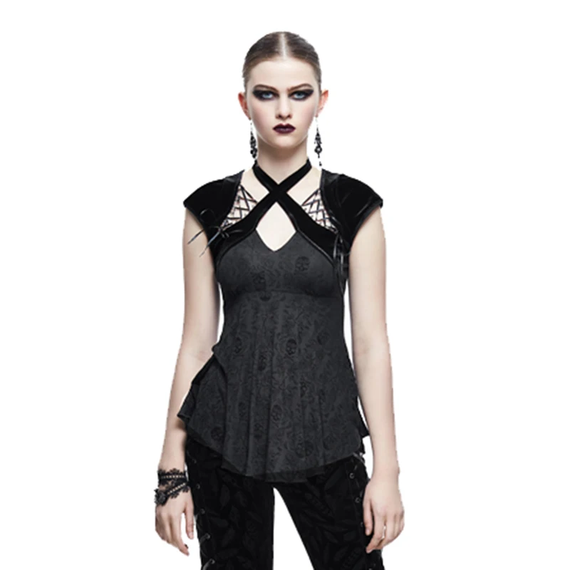 Luxury Brand Steampunk Gothic Short Sleeve Summer Halter Women's T-shirt Punk Style Tshirt Tops For Female 2019 China Clothing
Luxury Brand Steampunk Gothic Short Sleeve Summer Halter Women's T-shirt Punk Style Tshirt Tops For Female 2019 China Clothing