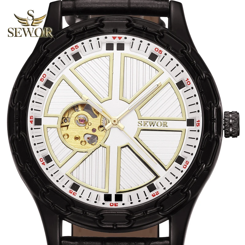SEWOR Mens 2019 Top Luxury Brand Fashion Chalet Yoke Shape SLIVER BLACK Mechanical Automatic Watch Men Sport Watch C381
SEWOR Mens 2019 Top Luxury Brand Fashion Chalet Yoke Shape SLIVER BLACK Mechanical Automatic Watch Men Sport Watch C381