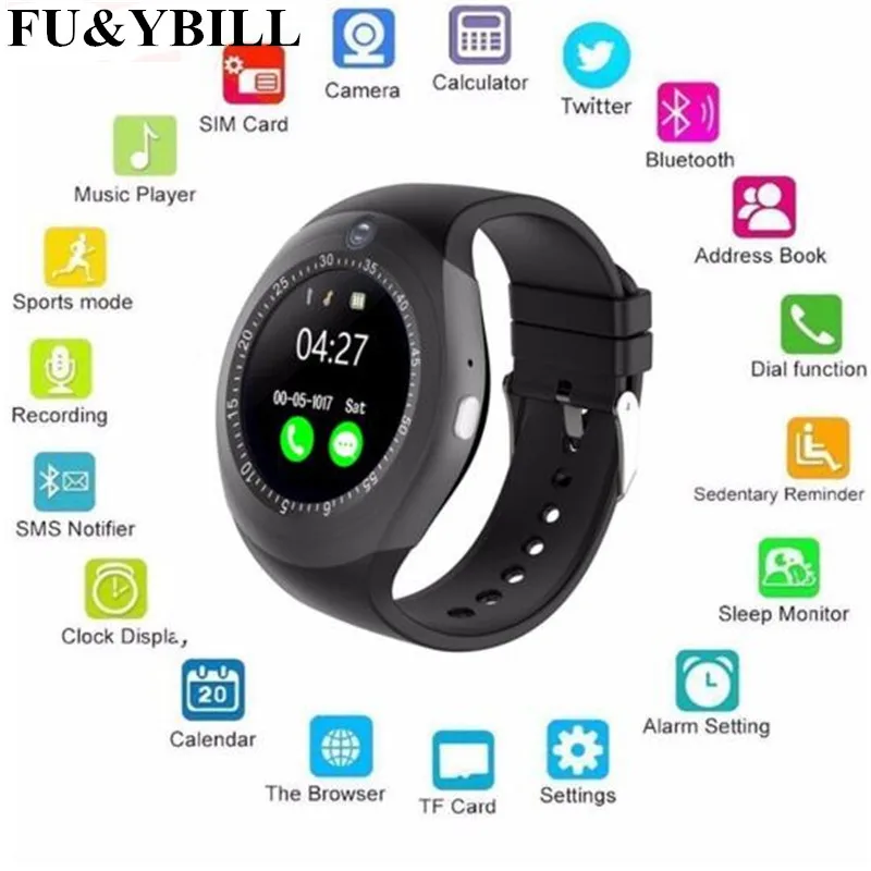 Fu&y Bill New Fashion Bluetooth Smart Watch Round with Micro-SIM Card Slot Camera Business Watch for Women Men Kids Boys Girls
Fu&y Bill New Fashion Bluetooth Smart Watch Round with Micro-SIM Card Slot Camera Business Watch for Women Men Kids Boys Girls