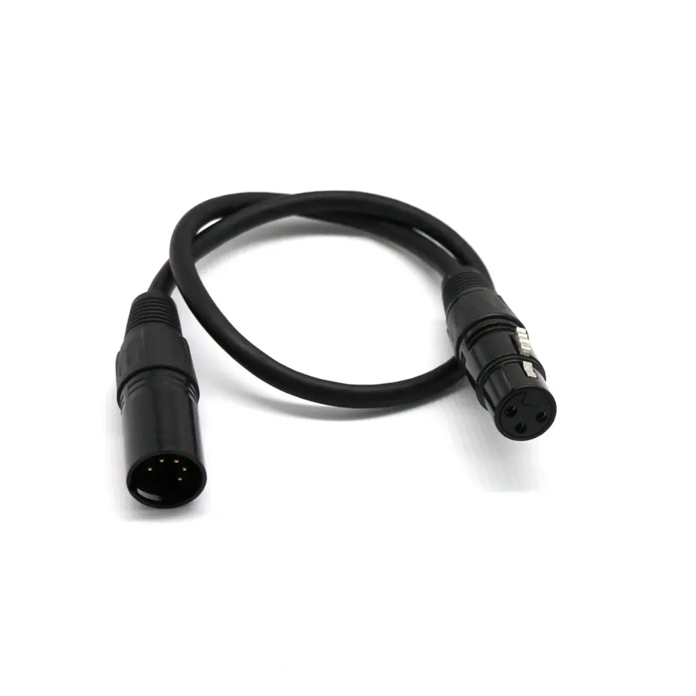 

American Dj 5-Pin Male To 3-Pin Female Xlr Turnaround Dmx Cable for Home Theater Pro Audio Gear