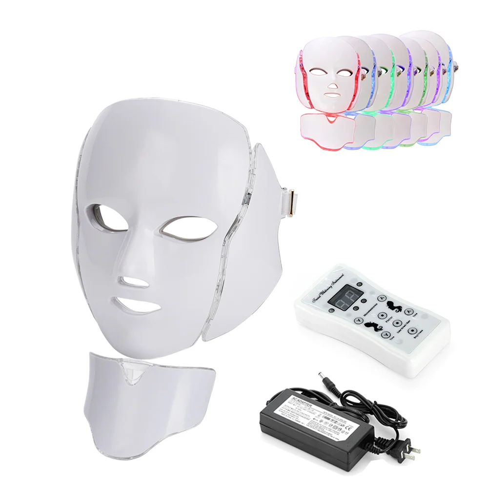 7 Colors Light LED Facial Mask With Neck Skin Rejuvenation Face Care Treatment Beauty Anti Acne Therapy Whitening Instrument
7 Colors Light LED Facial Mask With Neck Skin Rejuvenation Face Care Treatment Beauty Anti Acne Therapy Whitening Instrument